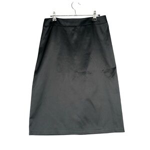 JS Collections 10 Black Satin Like Pencil Skirt Party‎ Office Sexy Old Money